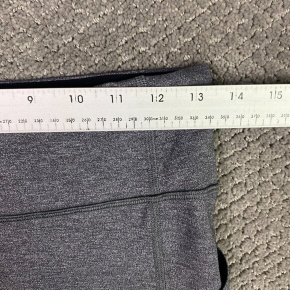 Lululemon Pace Rival Crop 22" Women's Size 6 Heathered Grey Black Gray Leggings - Picture 9 of 13